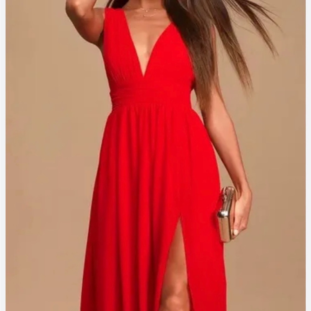 Nordstrom Love by Design Red Sleeveless Dress
